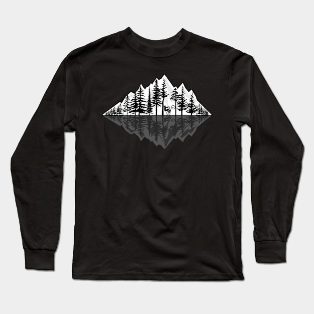 Black Trees Long Sleeve T-Shirt by Bongonation